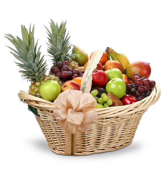 PANIER DE FRUITS ET CHOCOLATS